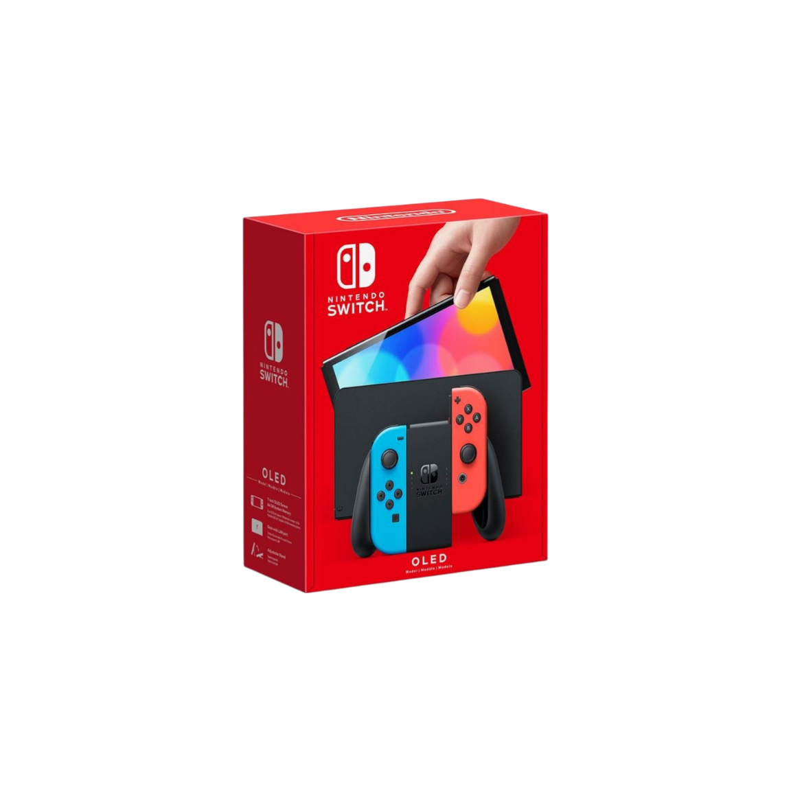 Nintendo Switch OLED Console - Neon Blue/Red